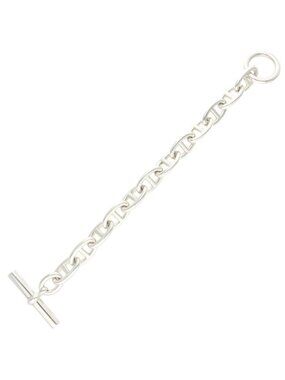 Hermes Chaine D'ancre TGM Silver Bracelet